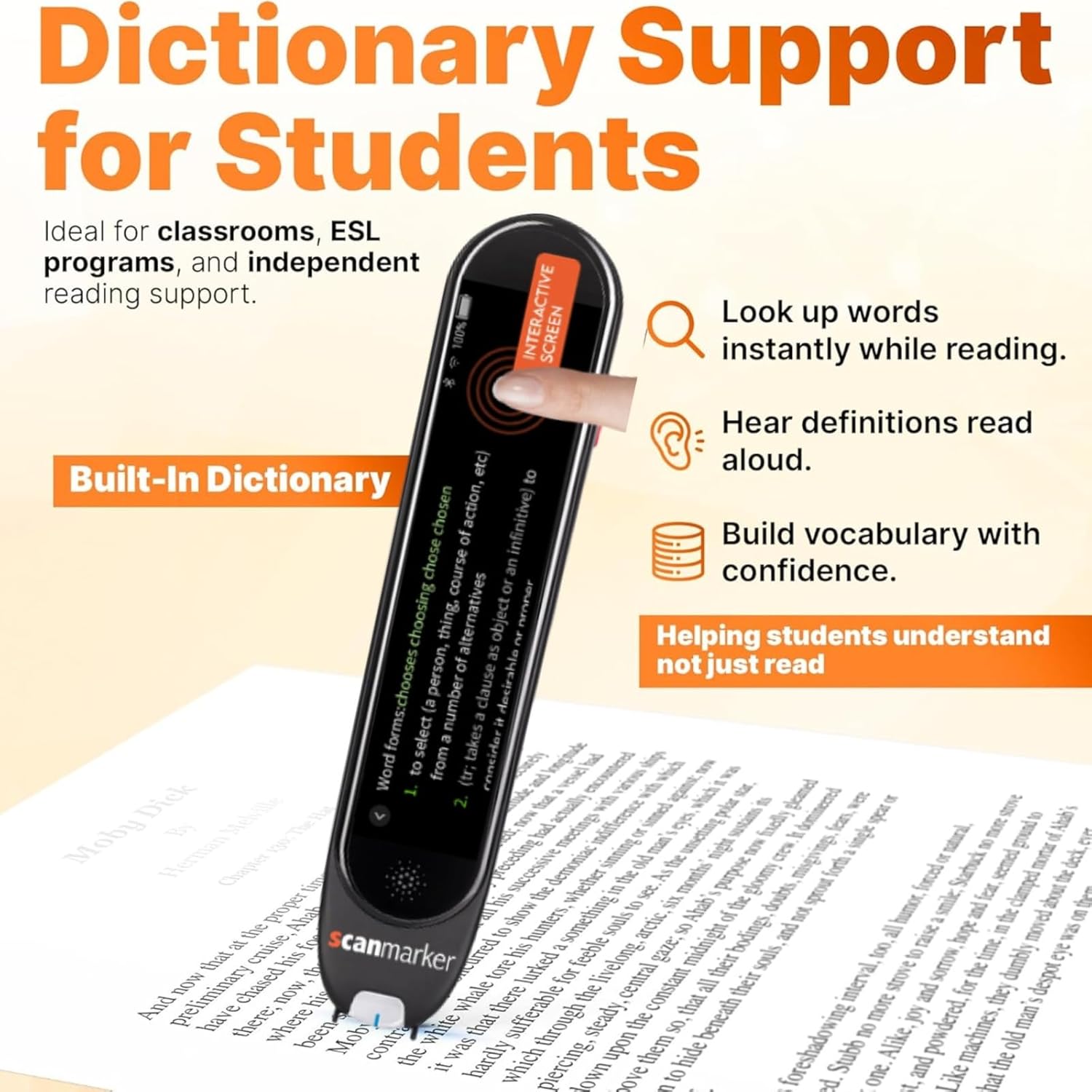 Axon Scanmarker Pro - Wireless Digital Highlighter & 100+ Language Translator