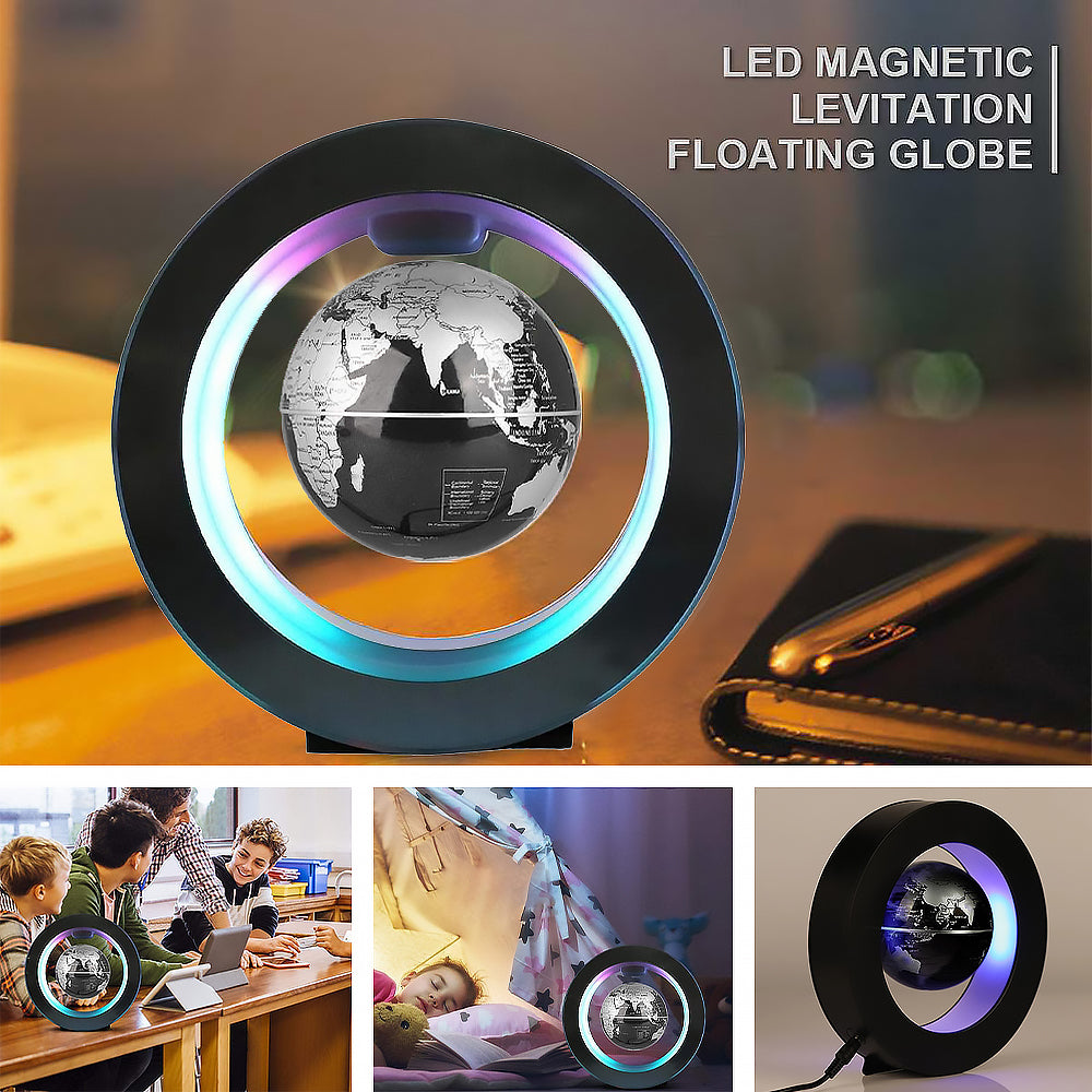 C-Shape Magnetic Levitation Floating Globe with LED Lights