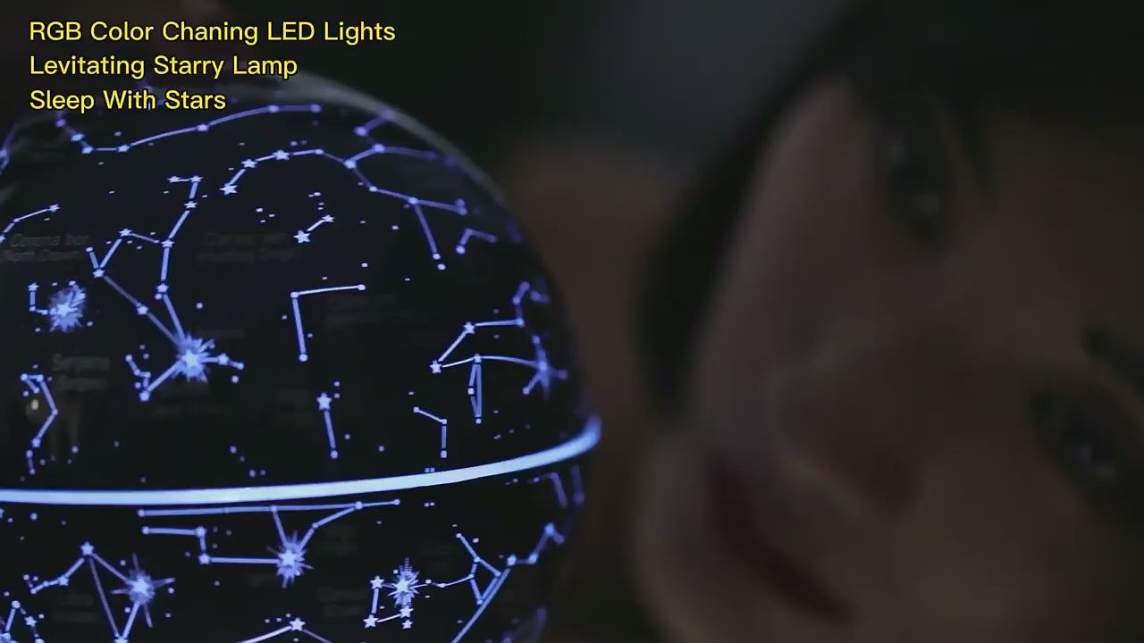 C-Shape Magnetic Levitation Floating Globe with LED Lights