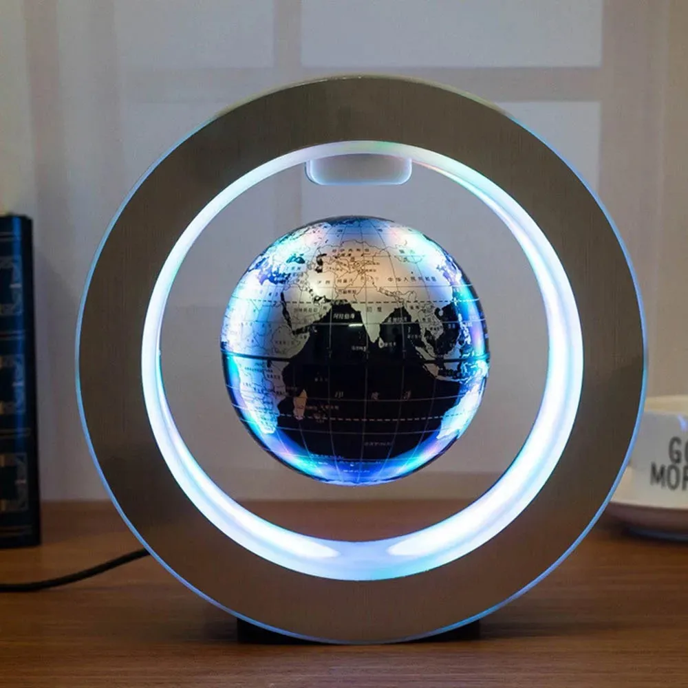 C-Shape Magnetic Levitation Floating Globe with LED Lights